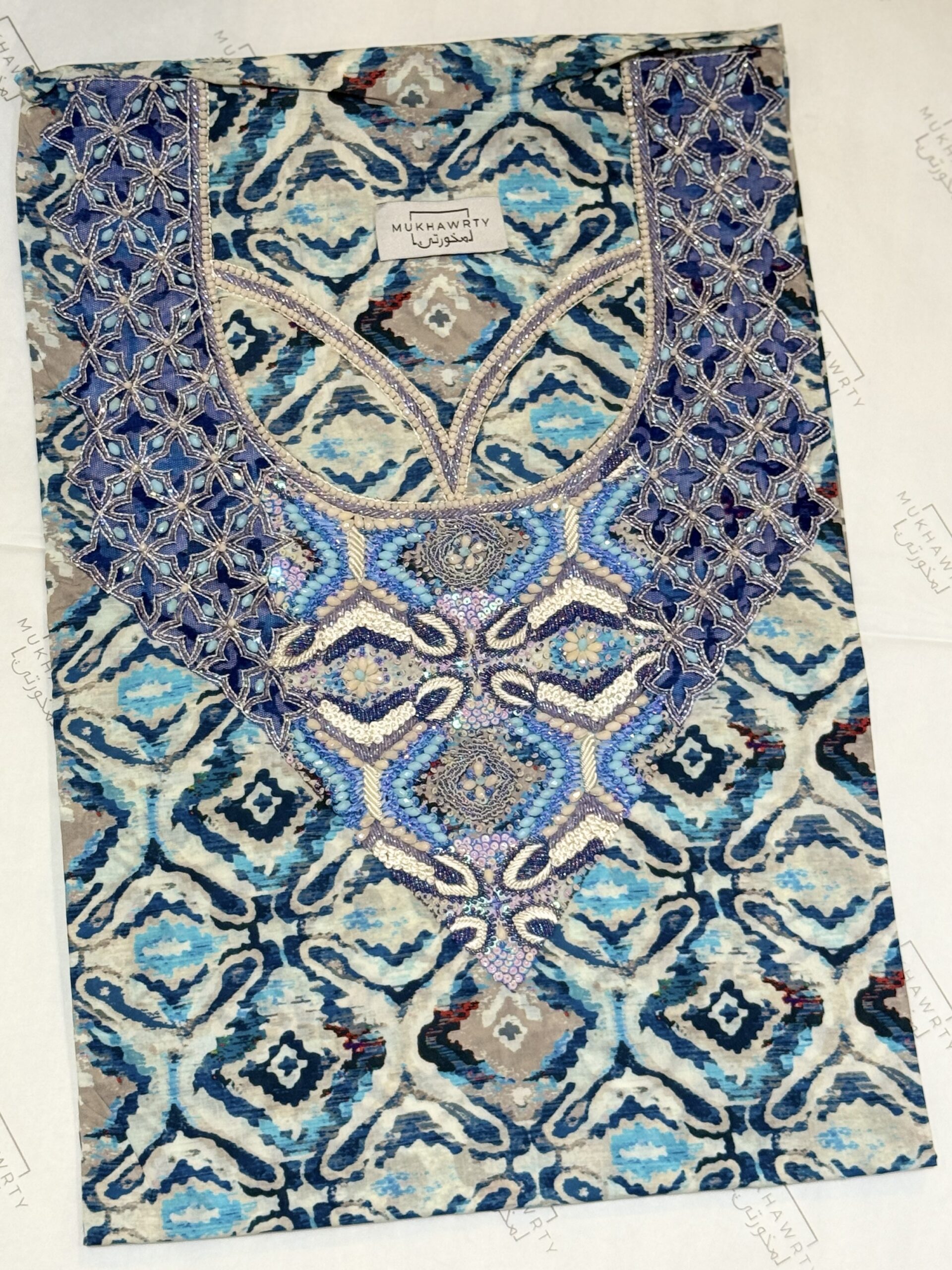 C12 - Geometric Blue - Image 1
